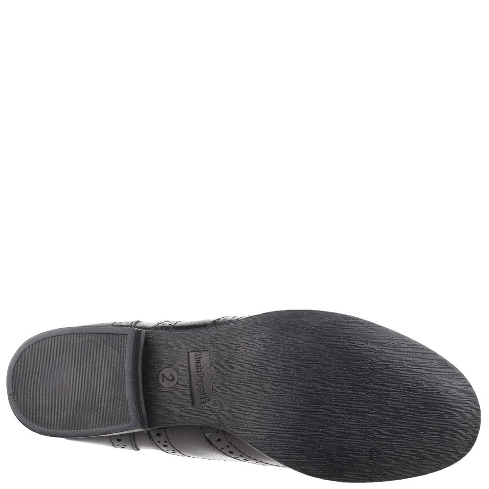 Girls BTS Black XL Hush Puppies Kada Senior School Shoe