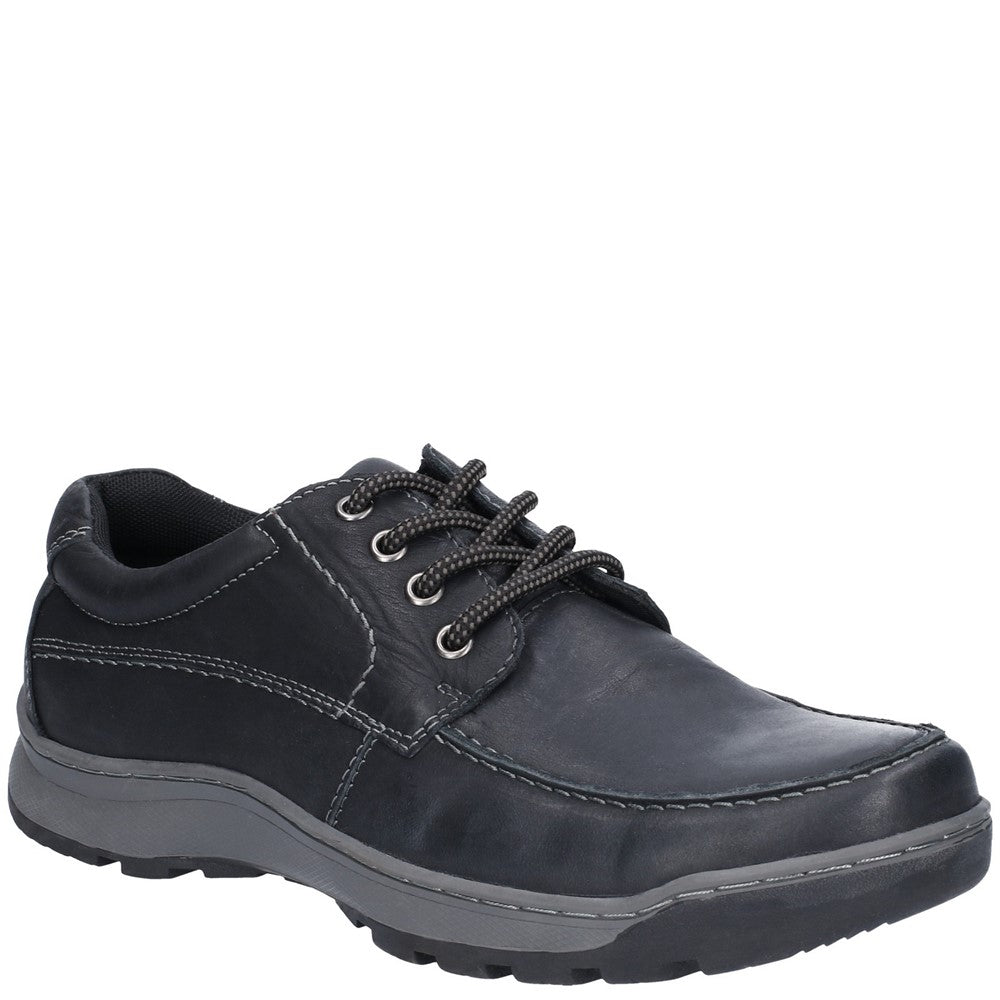 Mens Classic Lace Shoes Black Hush Puppies Tucker Lace Shoe