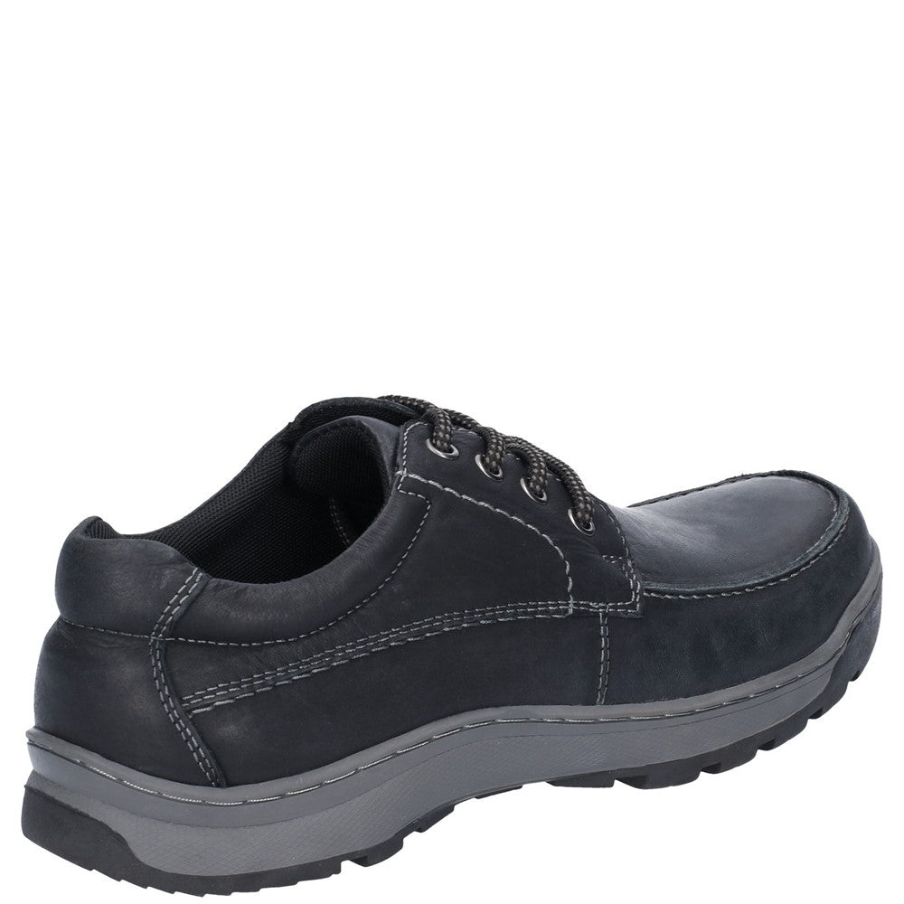 Mens Classic Lace Shoes Black Hush Puppies Tucker Lace Shoe