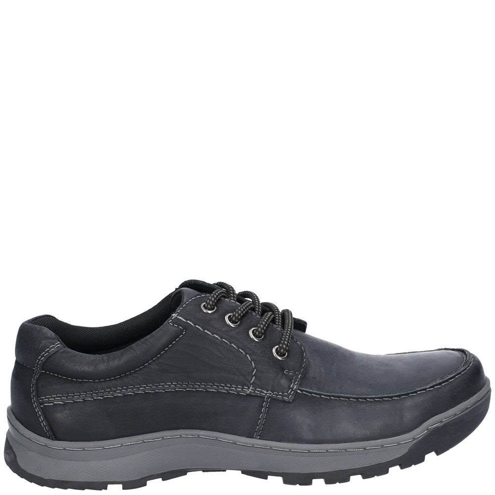 Mens Classic Lace Shoes Black Hush Puppies Tucker Lace Shoe