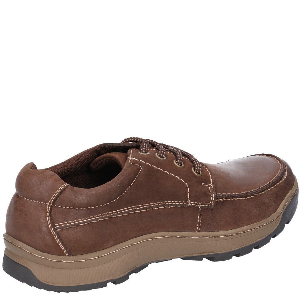 Mens Classic Lace Shoes Brown Hush Puppies Tucker Lace Shoe