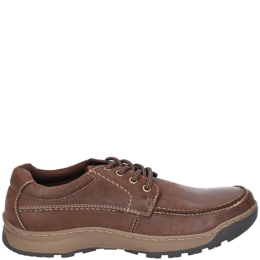 Mens Classic Lace Shoes Brown Hush Puppies Tucker Lace Shoe