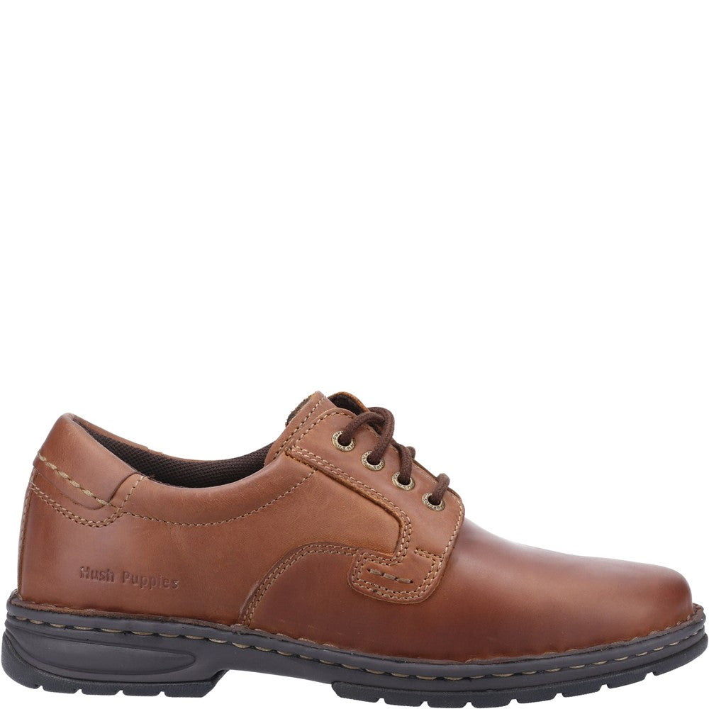 Mens Classic Lace Shoes Brown Hush Puppies Outlaw II Shoe