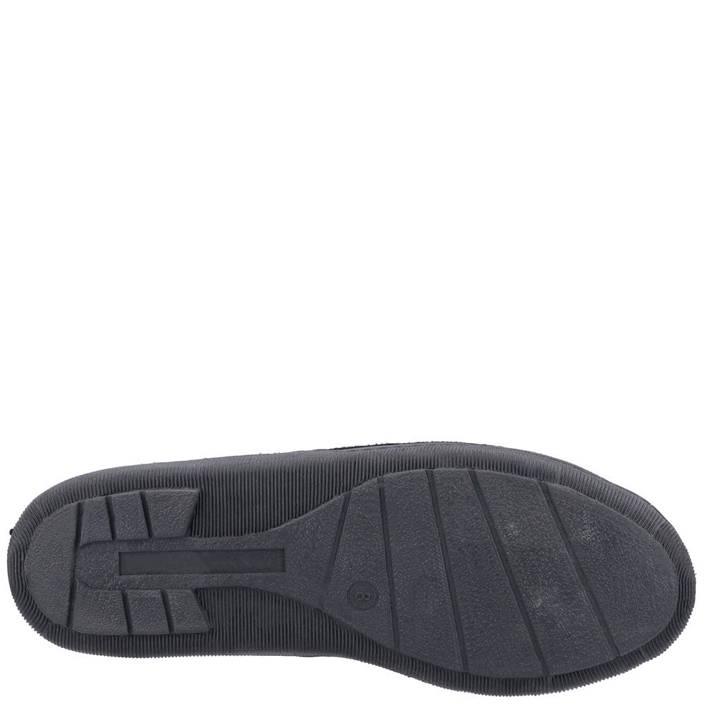 Classic Mens Slippers Black Hush Puppies Arnold Slipper