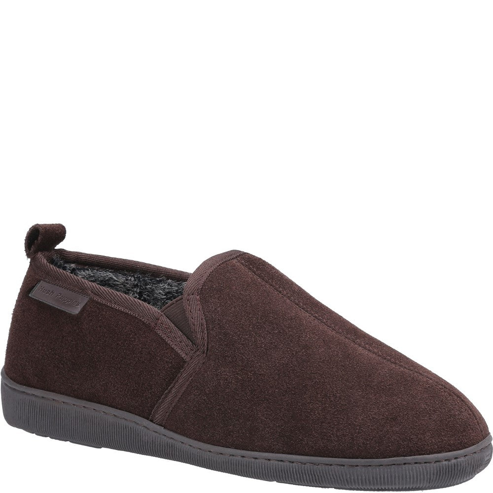 Classic Mens Slippers Brown Hush Puppies Arnold Slipper