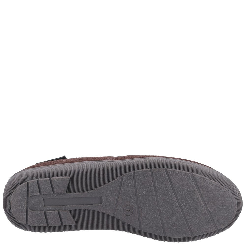 Classic Mens Slippers Brown Hush Puppies Arnold Slipper
