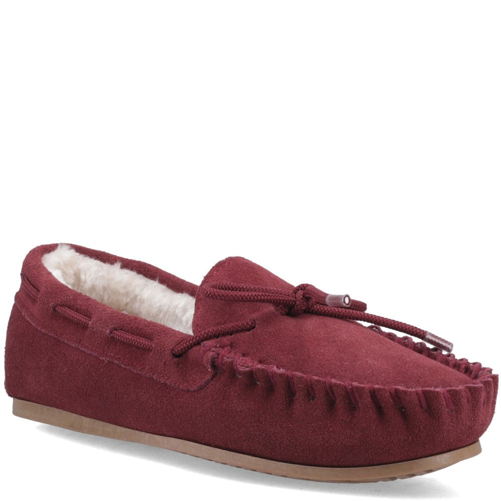 Classic Ladies Slippers Bordo Hush Puppies Allie Slipper