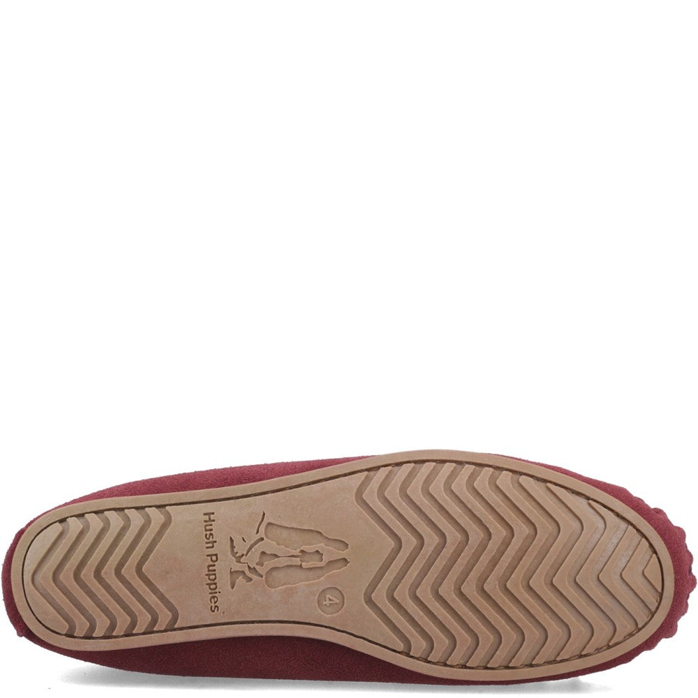 Classic Ladies Slippers Bordo Hush Puppies Allie Slipper