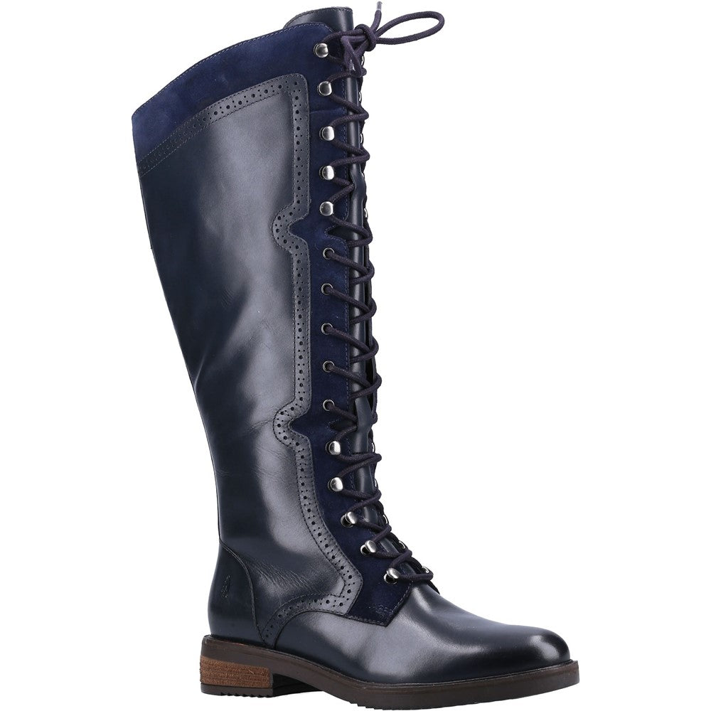 Ladies Long Boots Navy Hush Puppies Rudy Long Boot