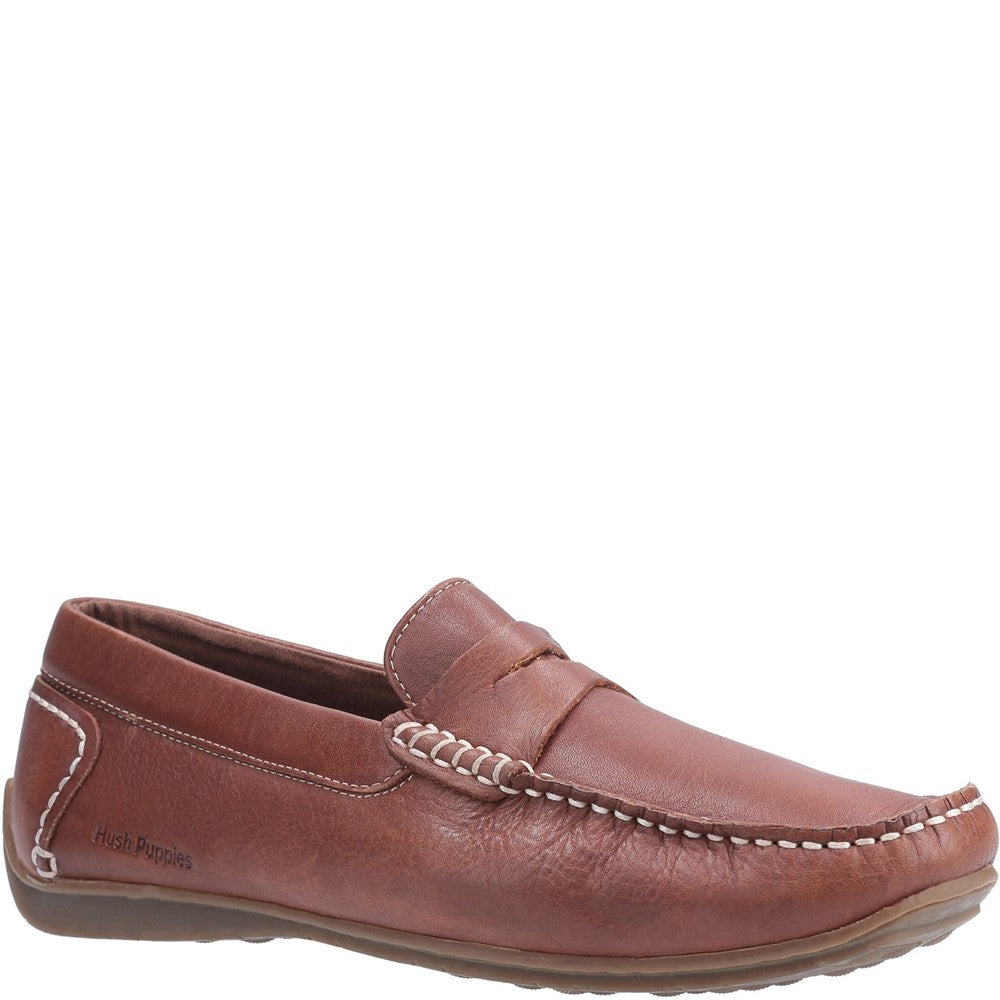 Slip On Mens Summer Brown Hush Puppies Roscoe Shoe