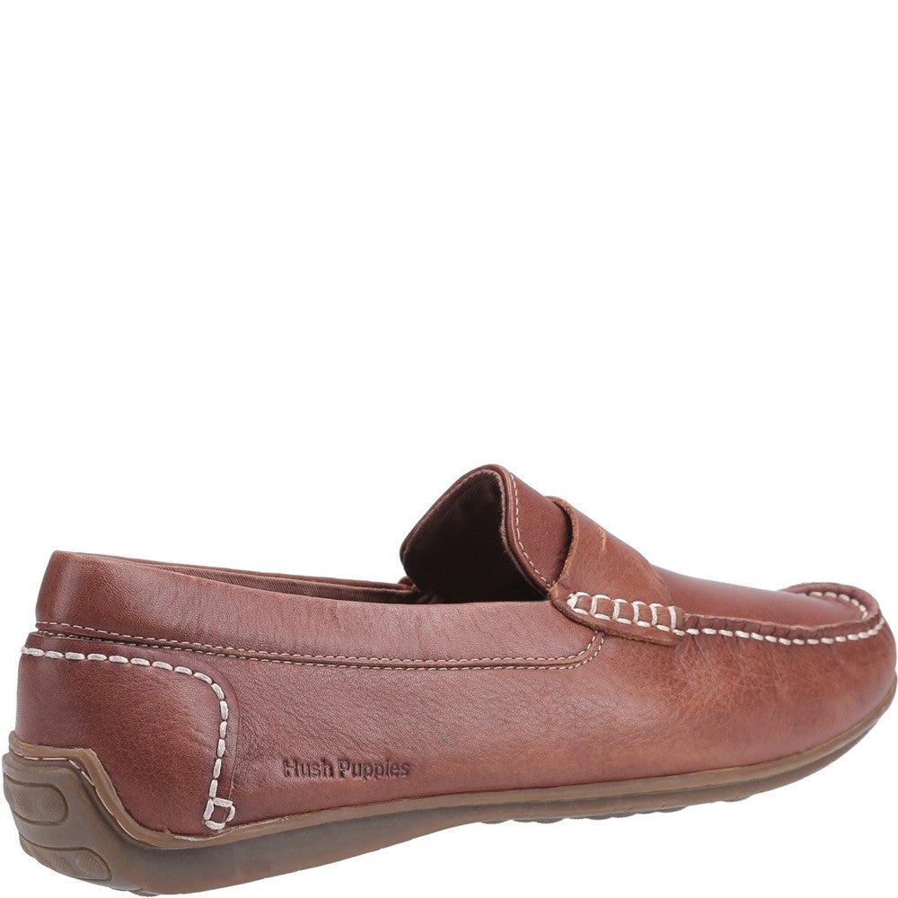 Slip On Mens Summer Brown Hush Puppies Roscoe Shoe