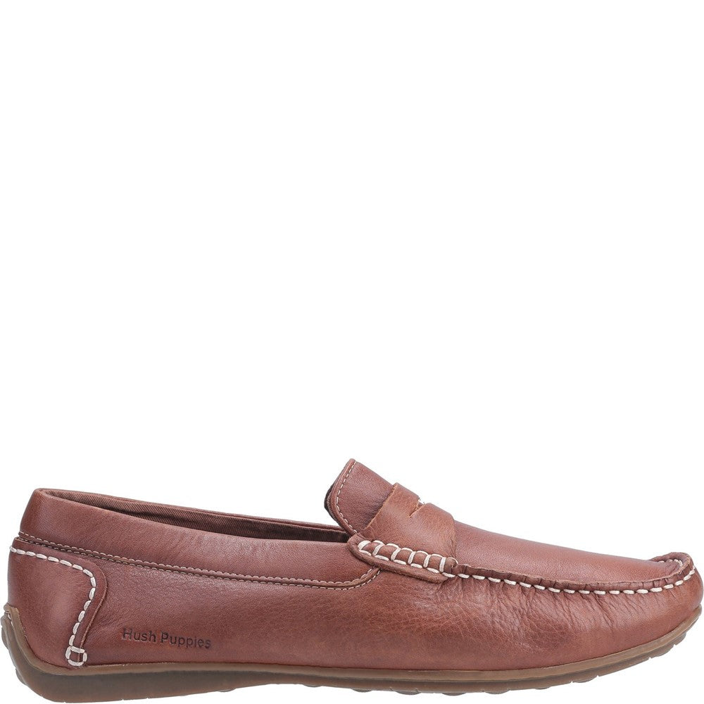 Slip On Mens Summer Brown Hush Puppies Roscoe Shoe