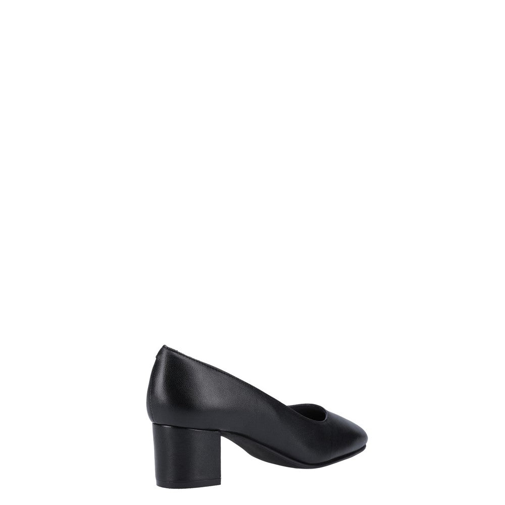 Court Ladies Shoes Black Hush Puppies Anna Court Shoe