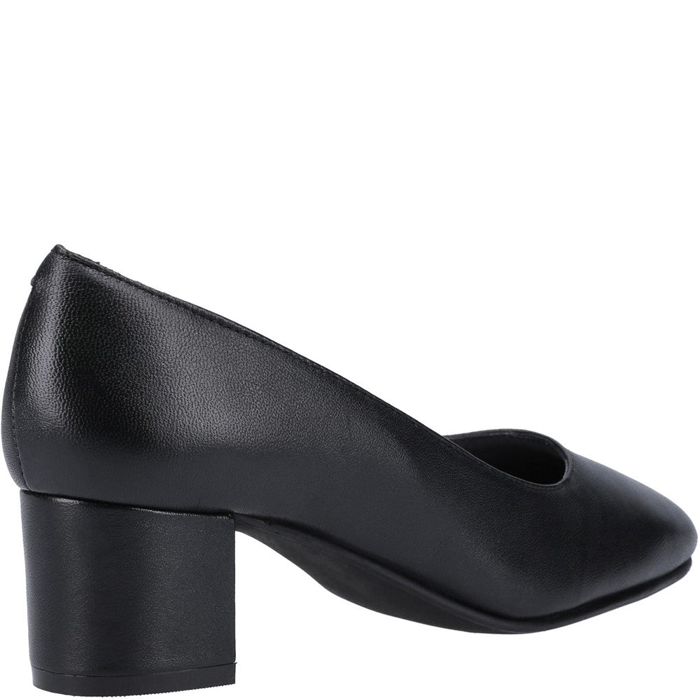 Court Ladies Shoes Black Hush Puppies Anna Court Shoe