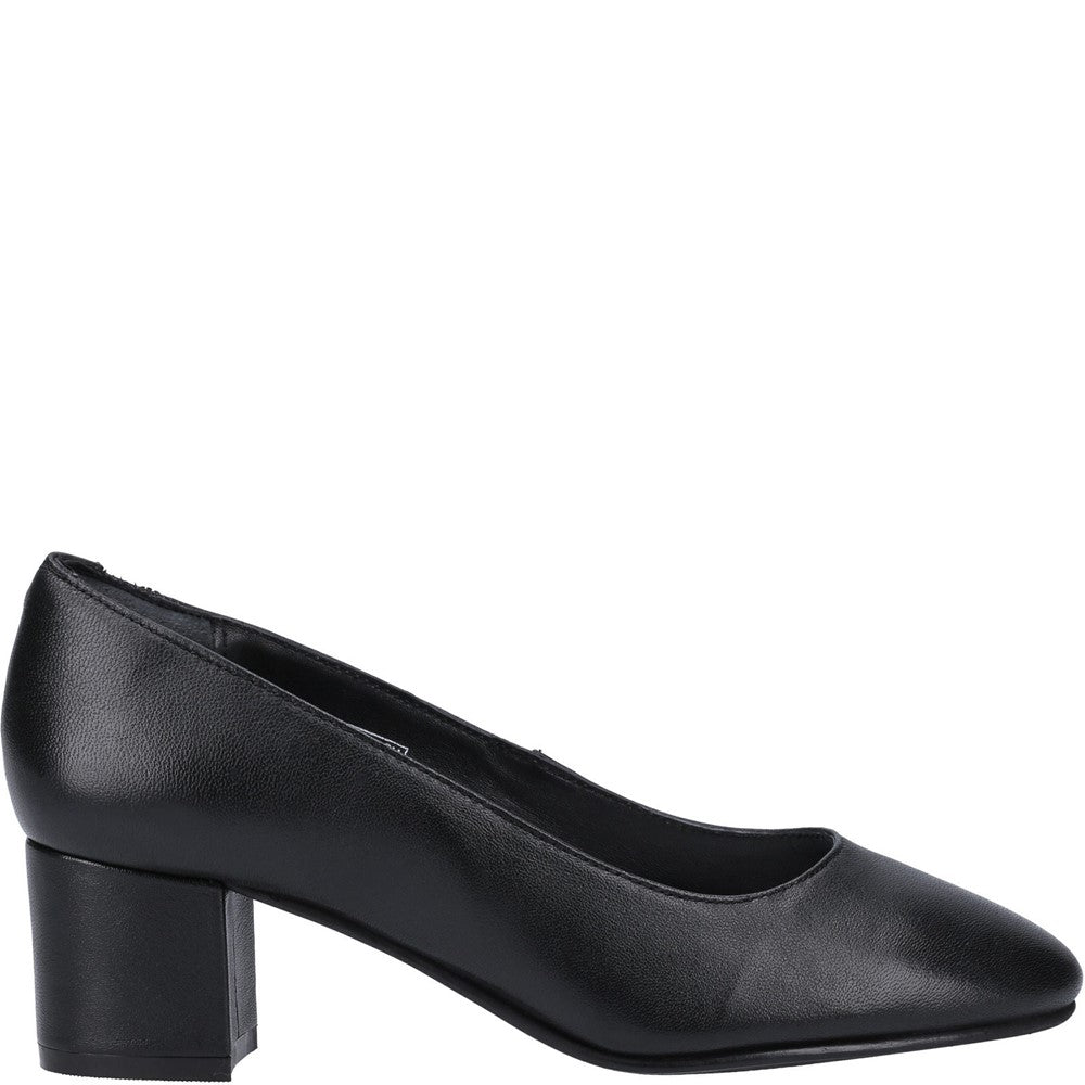 Court Ladies Shoes Black Hush Puppies Anna Court Shoe