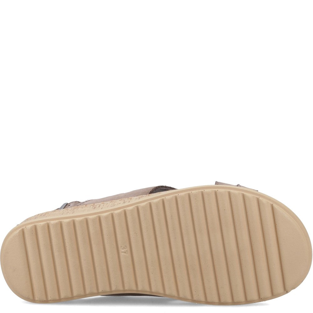 Sandal Ladies Summer Fossil Hush Puppies Elena Cross Over Wedge Sandal