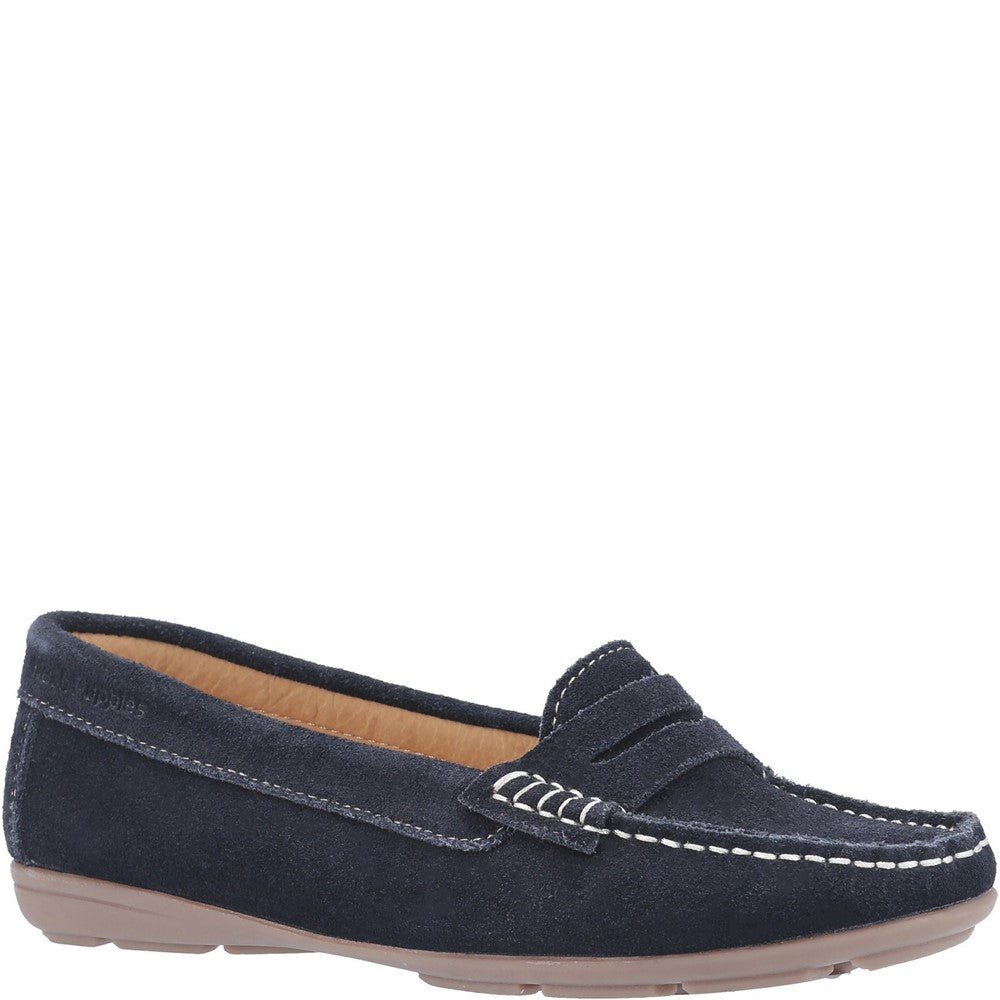 Slip On Ladies Shoes Navy Hush Puppies Margot Shoes