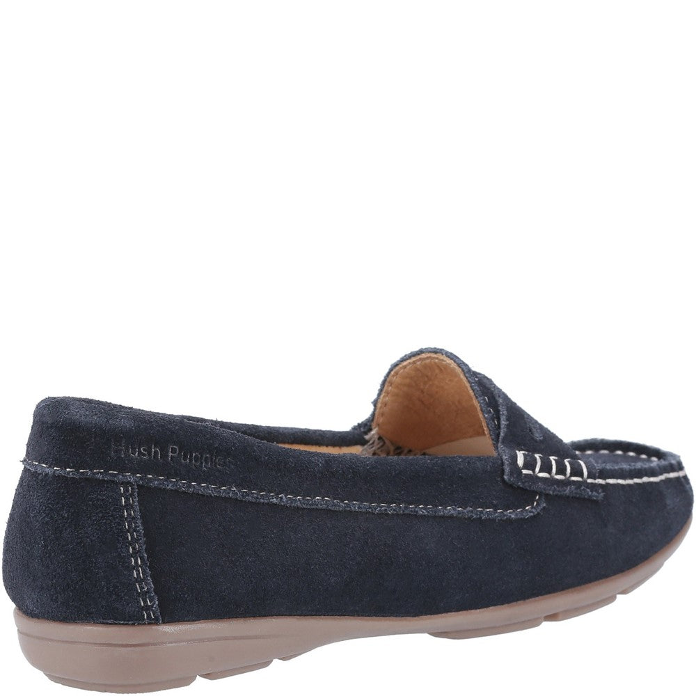 Slip On Ladies Shoes Navy Hush Puppies Margot Shoes