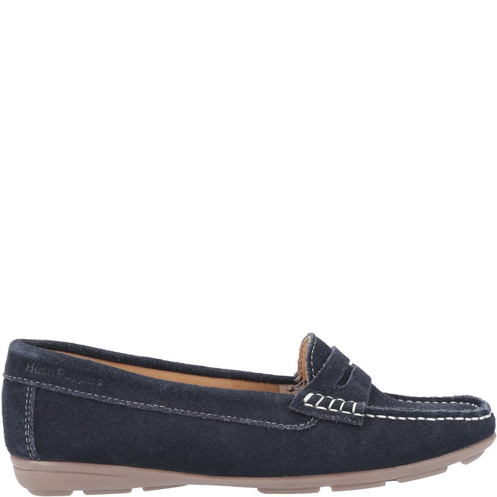 Slip On Ladies Shoes Navy Hush Puppies Margot Shoes