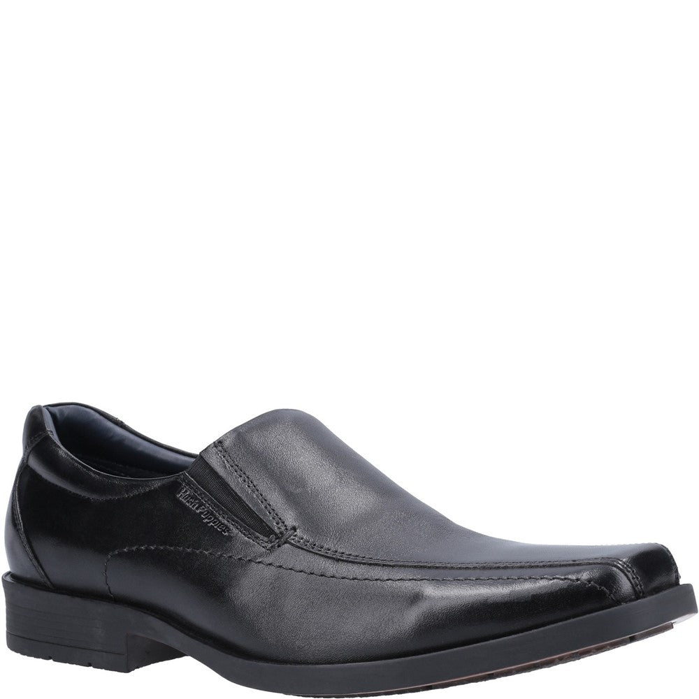 Mens Formal Slip On Shoes Black Hush Puppies Brody Shoe