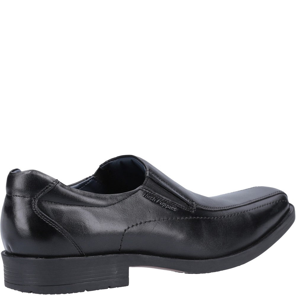 Mens Formal Slip On Shoes Black Hush Puppies Brody Shoe