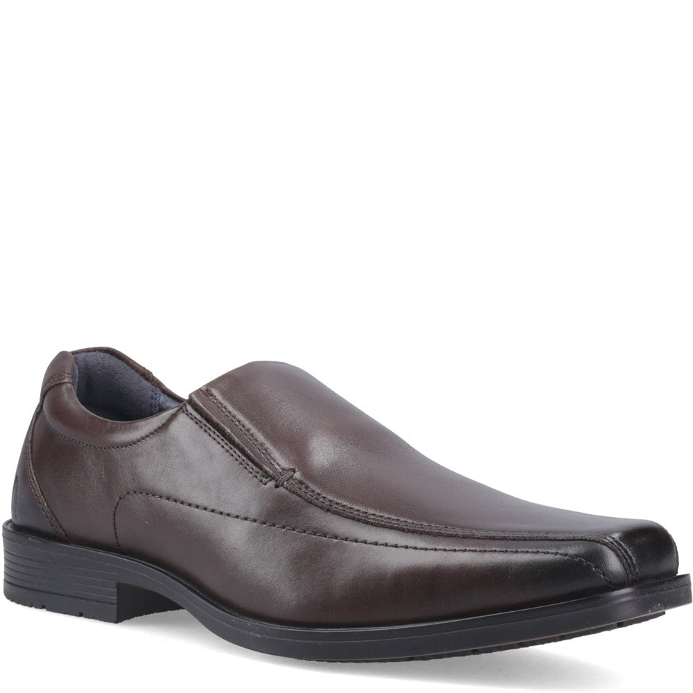 Mens Formal Slip On Shoes Brown Hush Puppies Brody Shoe