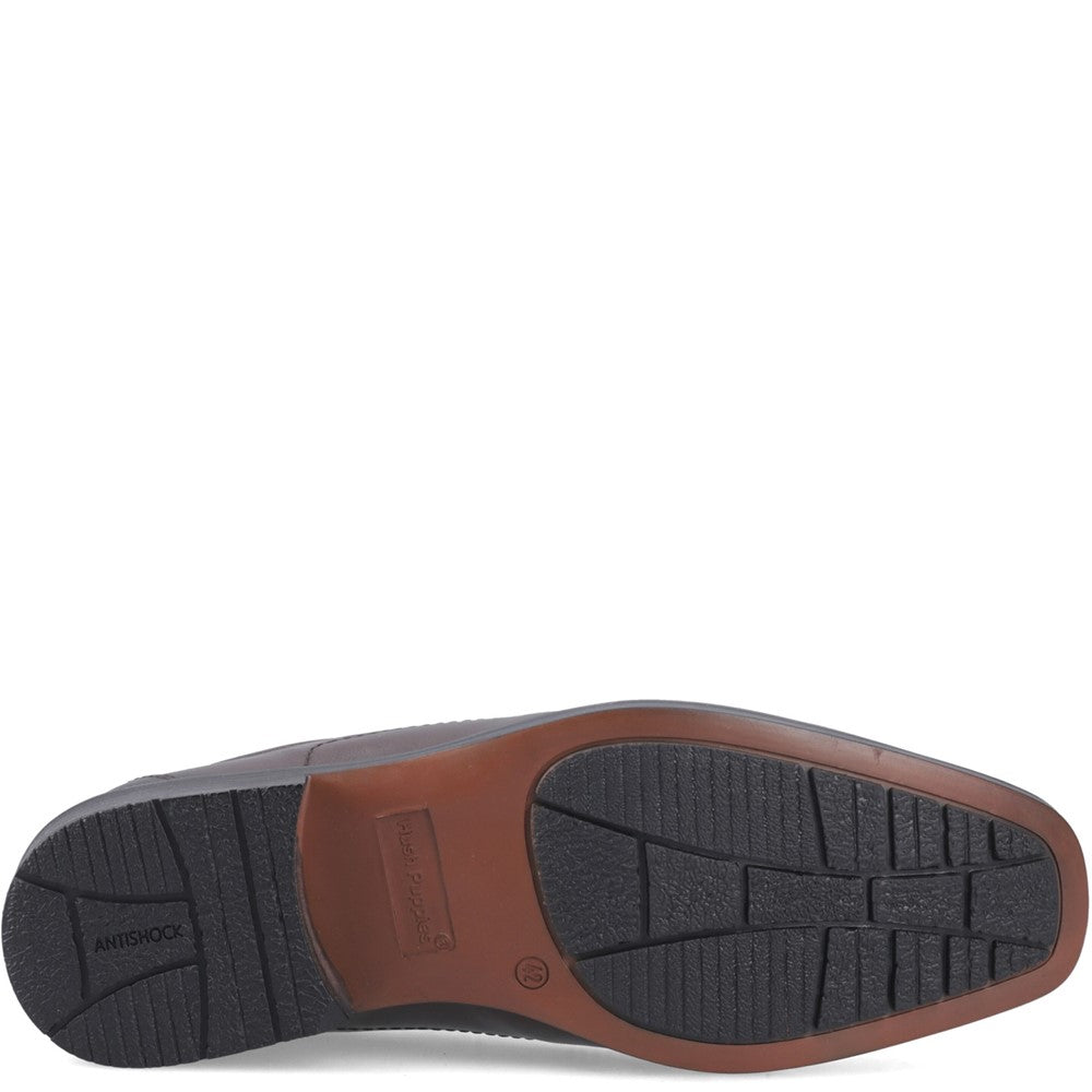 Mens Formal Slip On Shoes Brown Hush Puppies Brody Shoe