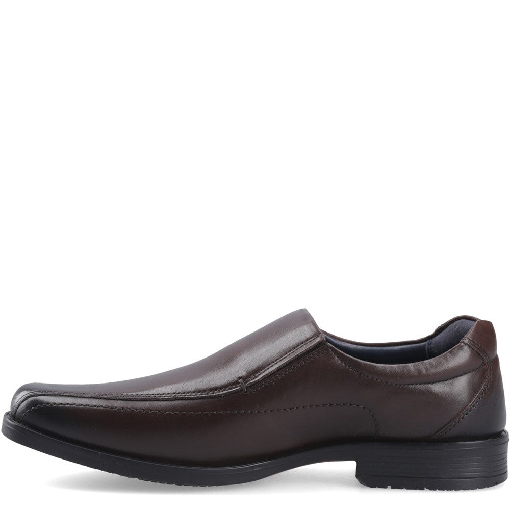 Mens Formal Slip On Shoes Brown Hush Puppies Brody Shoe