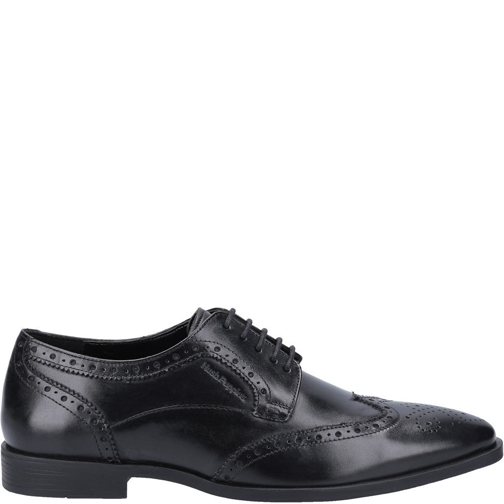 Mens Formal Lace Up Shoes Black Hush Puppies Elliot Brogue School Shoe