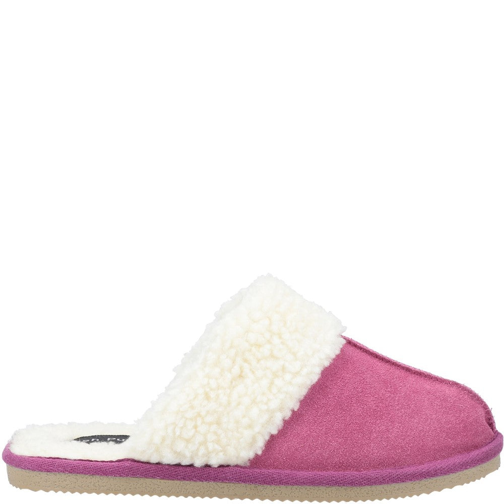 Classic Ladies Slippers Pink Hush Puppies Arianna Mule Slippers
