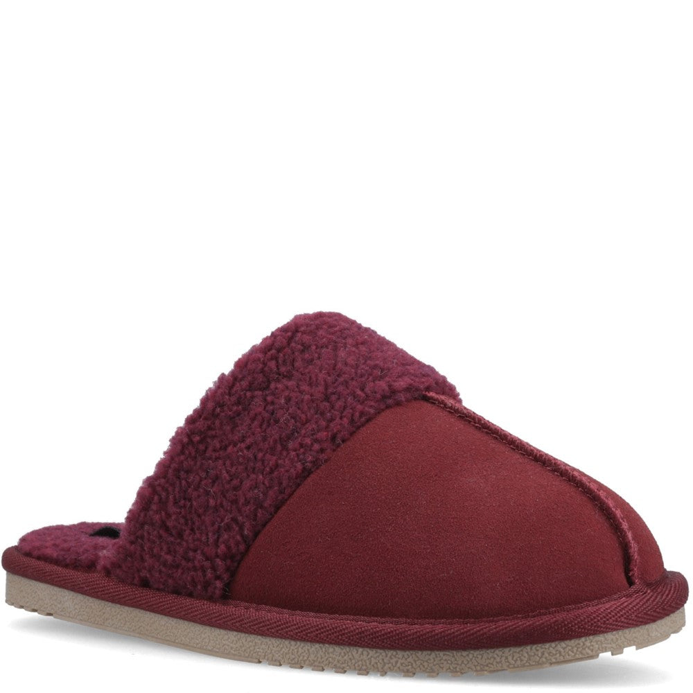 Classic Ladies Slippers Bordo Hush Puppies Arianna Mule Slippers
