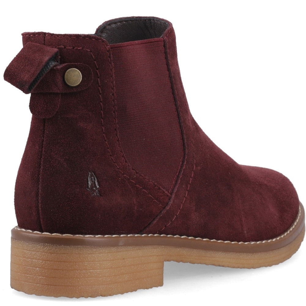 Ladies Ankle Boots Plum Hush Puppies Maddy Ladies Ankle Boots