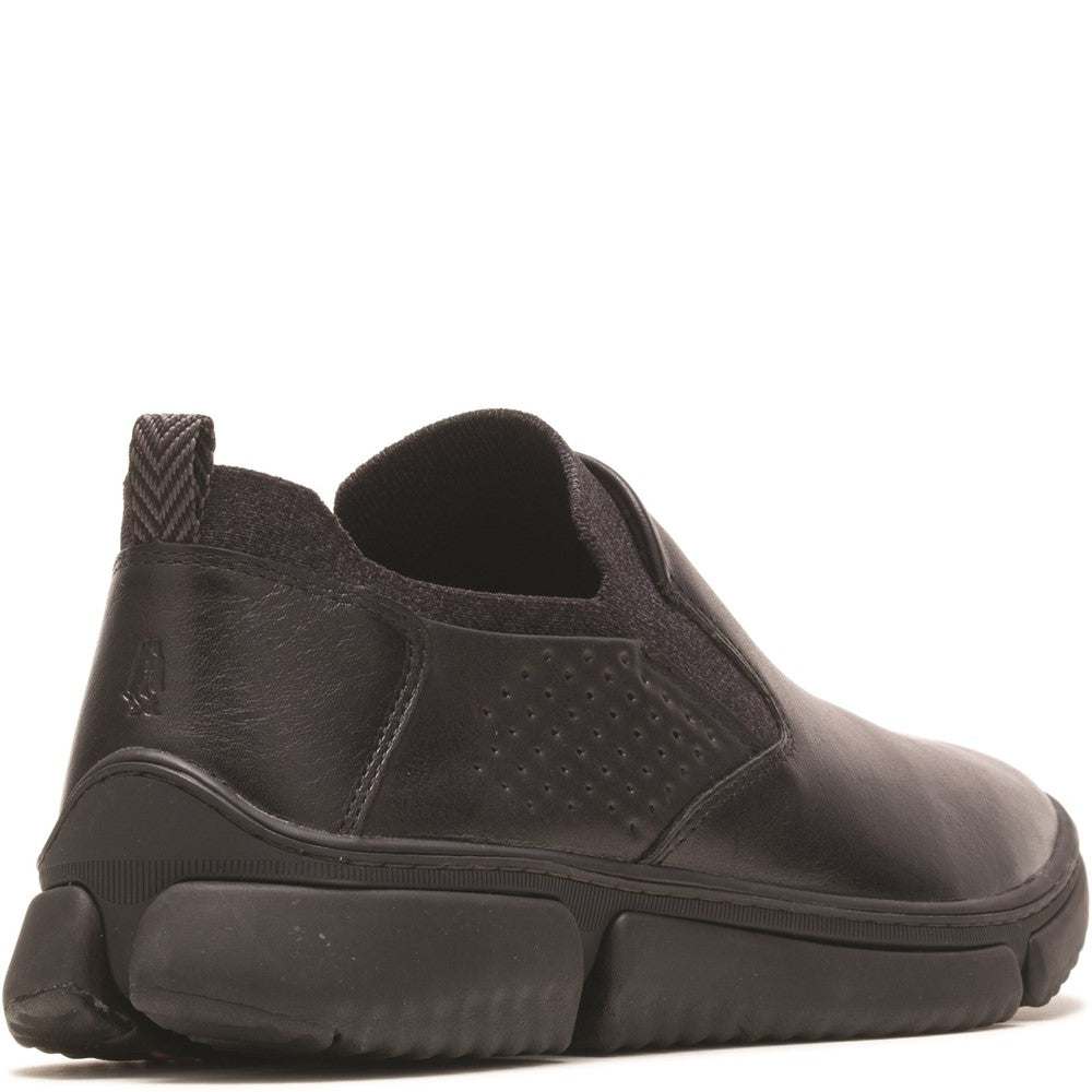 Mens Formal Slip On Shoes Black Hush Puppies Bennet PT Shoe