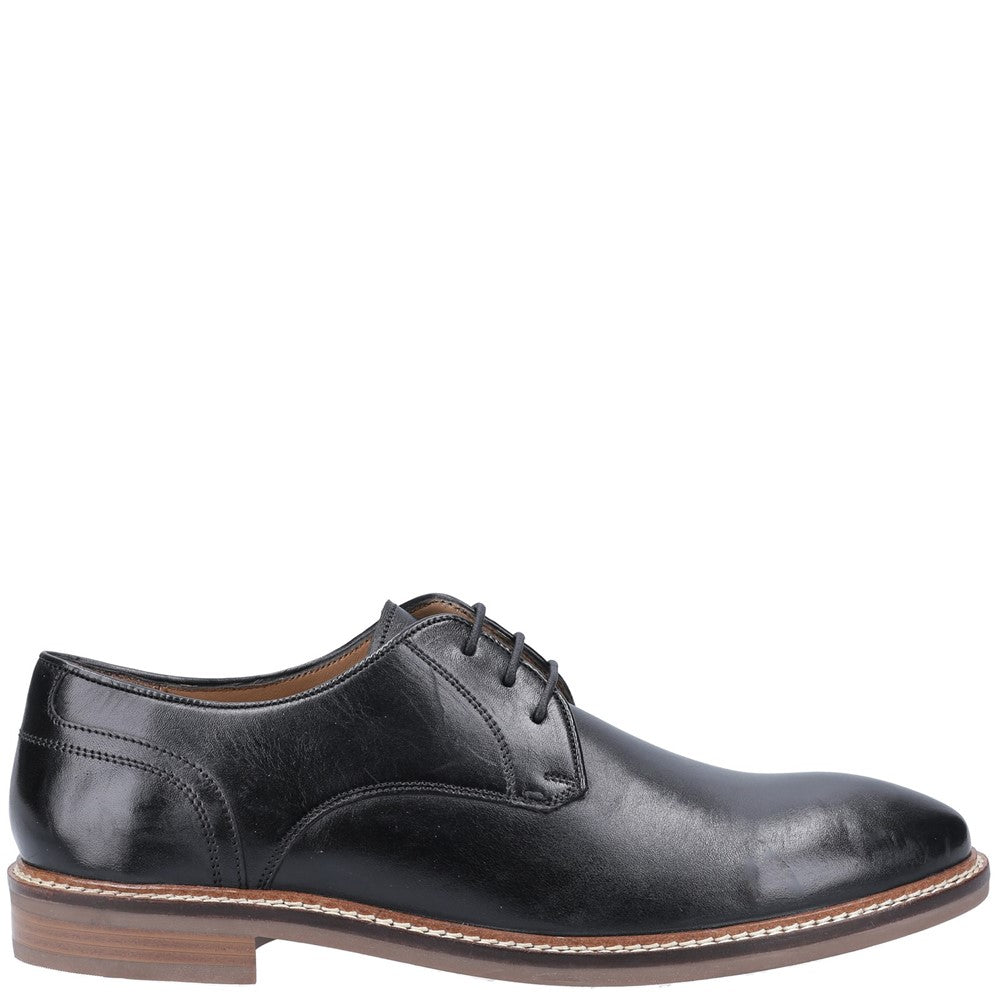 Mens Formal Lace Up Shoes Black Hush Puppies Brayden Lace Shoes