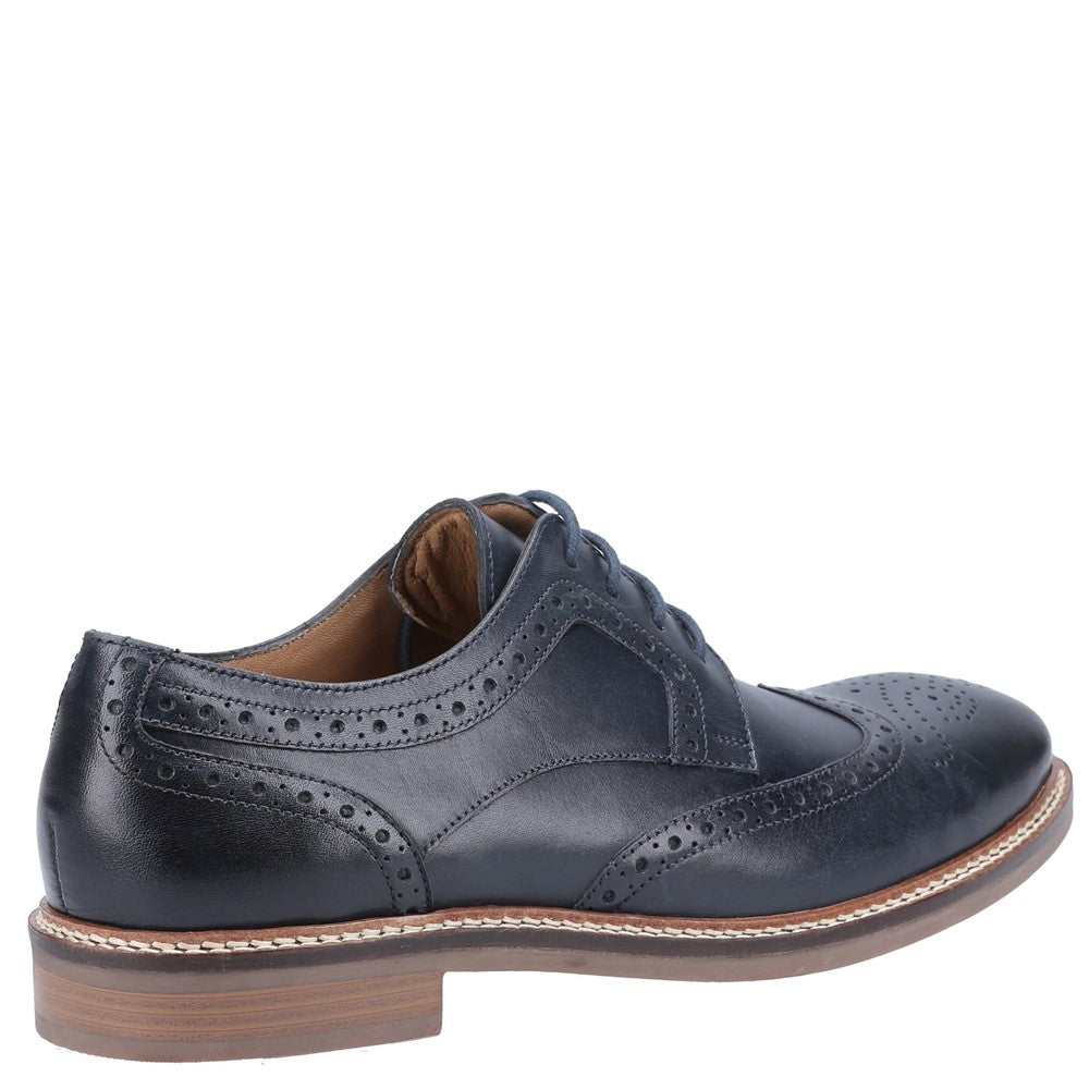Mens Formal Lace Up Shoes Navy Hush Puppies Bryson Lace Shoes