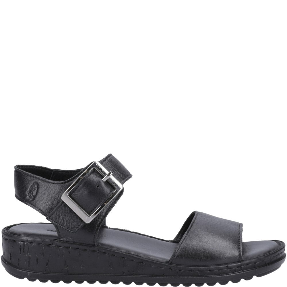 Sandal Ladies Summer Black on Black Hush Puppies Ellie Sandal