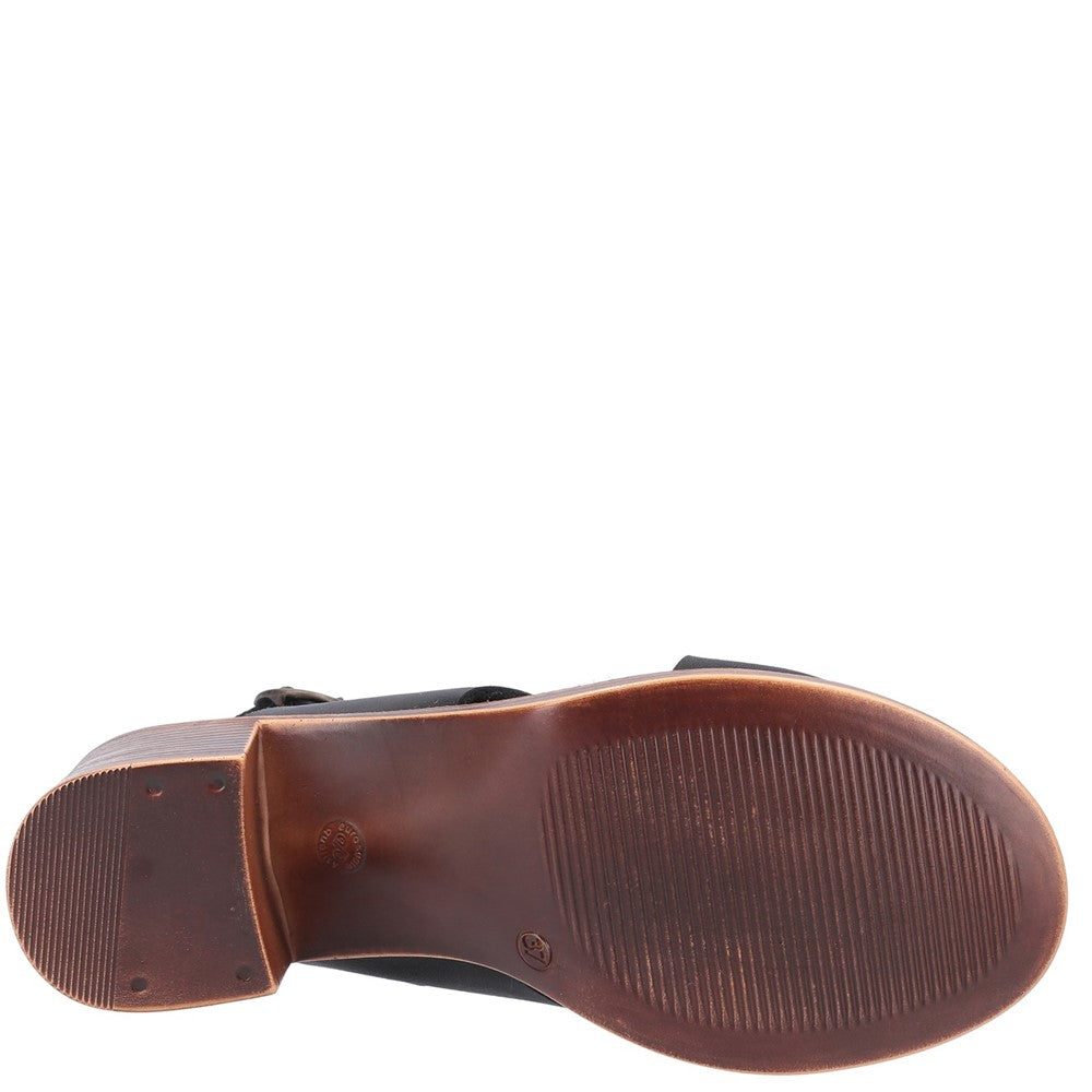 Ladies Heeled Sandals Black Hush Puppies Gabrielle Sandal