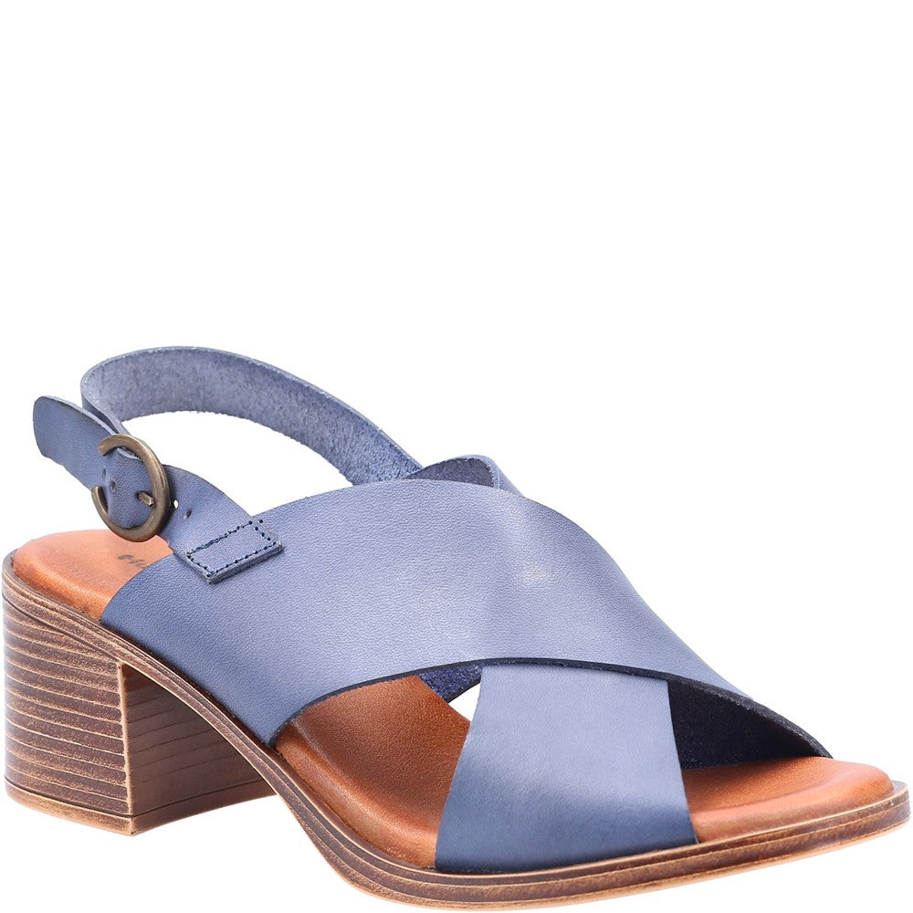 Ladies Heeled Sandals Navy Hush Puppies Gabrielle Sandal