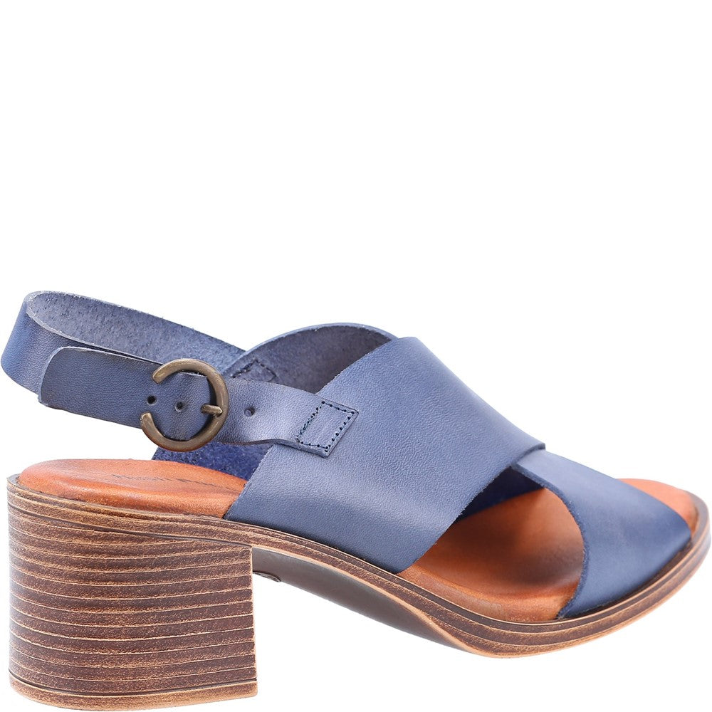 Ladies Heeled Sandals Navy Hush Puppies Gabrielle Sandal