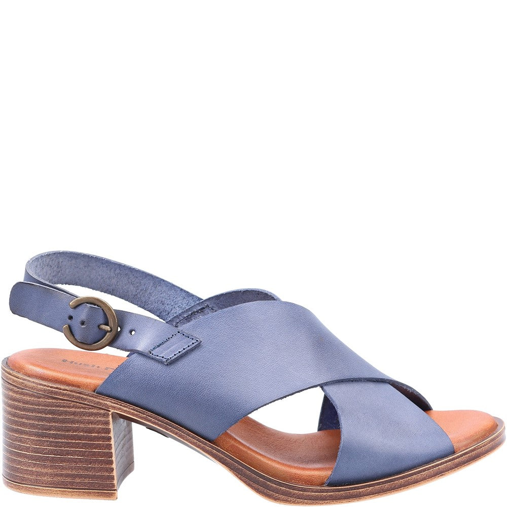 Ladies Heeled Sandals Navy Hush Puppies Gabrielle Sandal