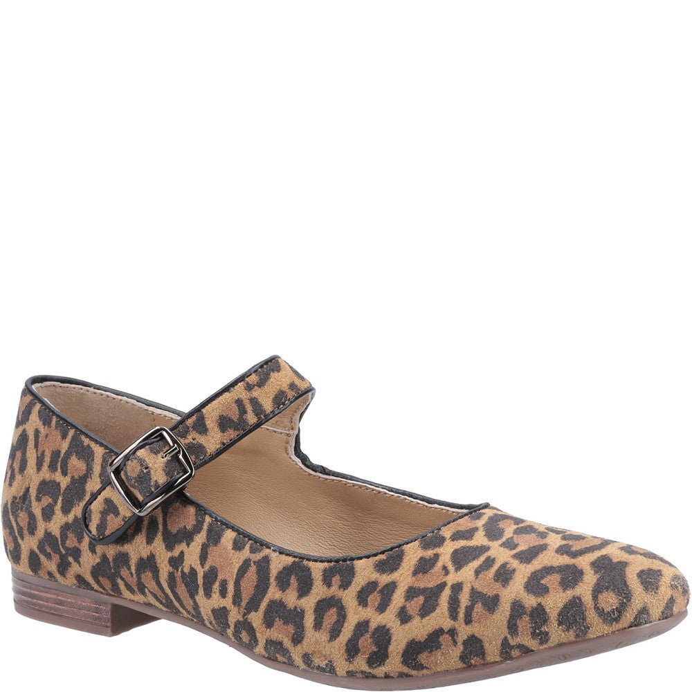 Ballerinas Leopard Print Hush Puppies Melissa Strap Shoe