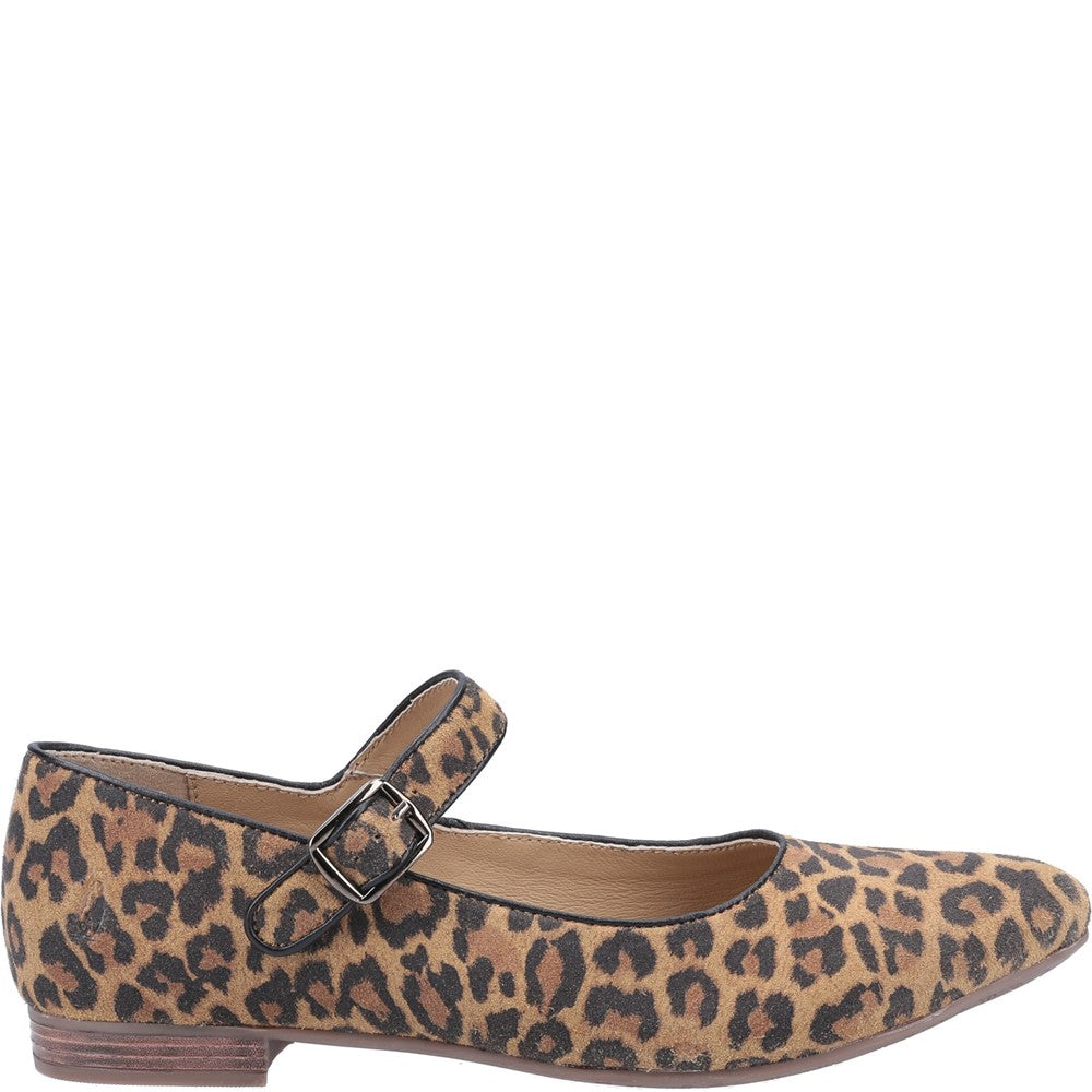 Ballerinas Leopard Print Hush Puppies Melissa Strap Shoe