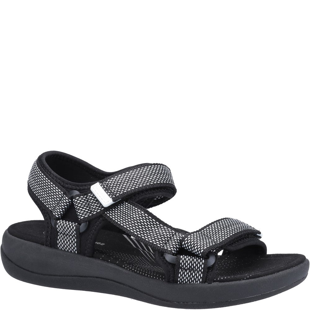 Sandal Ladies Summer Black Hush Puppies Sara Quarter Strap Sandal
