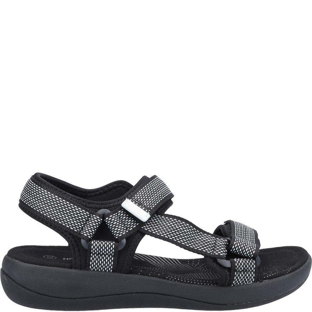 Sandal Ladies Summer Black Hush Puppies Sara Quarter Strap Sandal