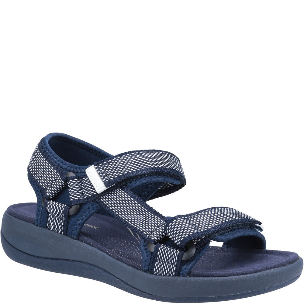 Sandal Ladies Summer Navy Hush Puppies Sara Quarter Strap Sandal