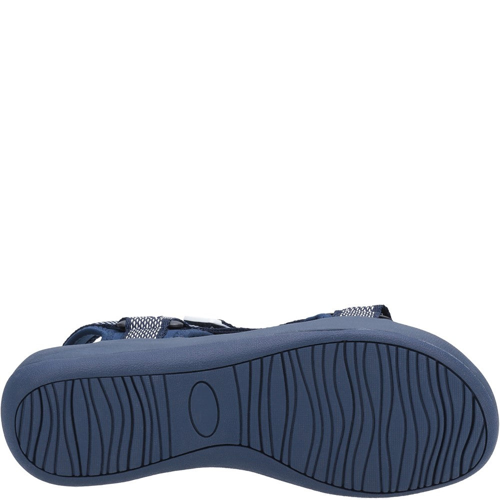 Sandal Ladies Summer Navy Hush Puppies Sara Quarter Strap Sandal