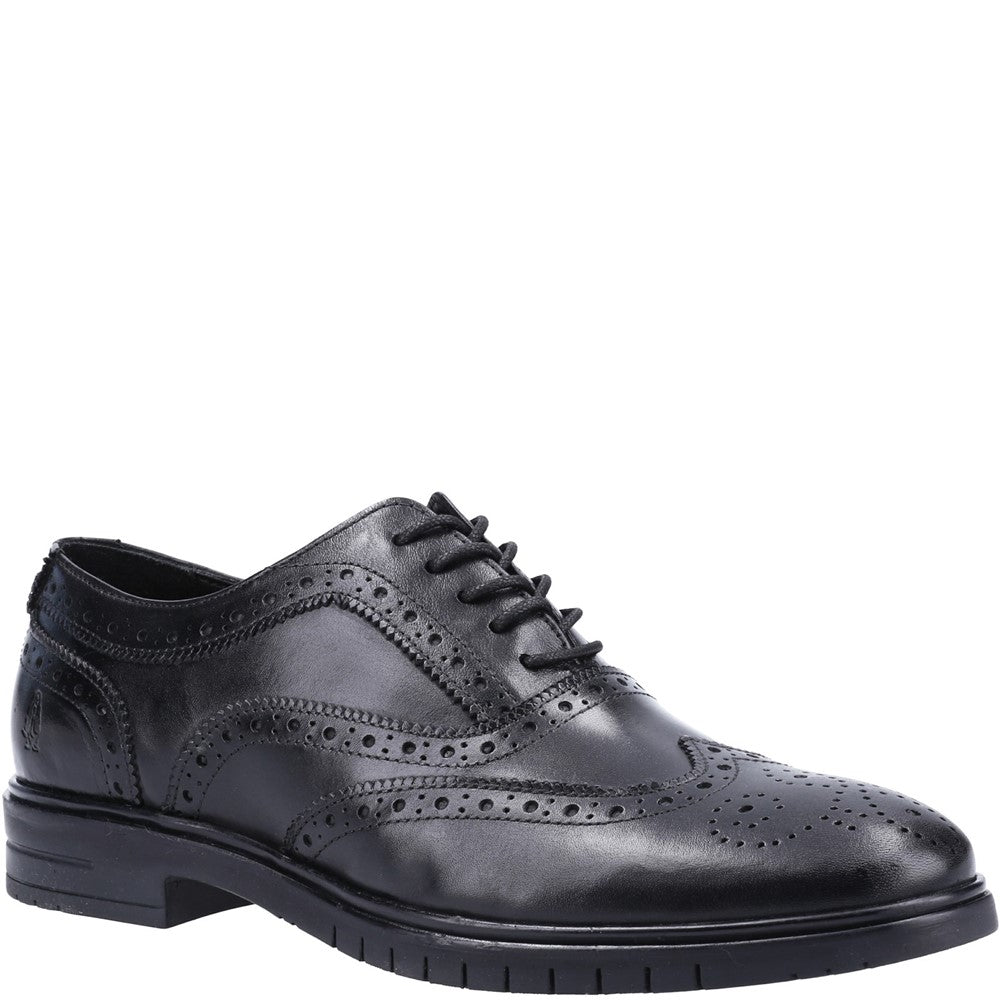 Mens Formal Lace Up Shoes Black Hush Puppies Santiago Lace Shoes
