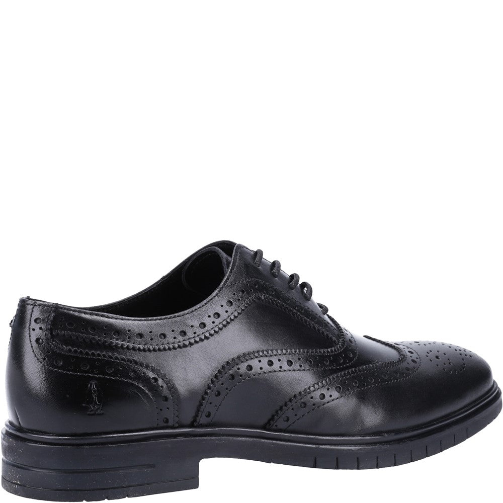 Mens Formal Lace Up Shoes Black Hush Puppies Santiago Lace Shoes