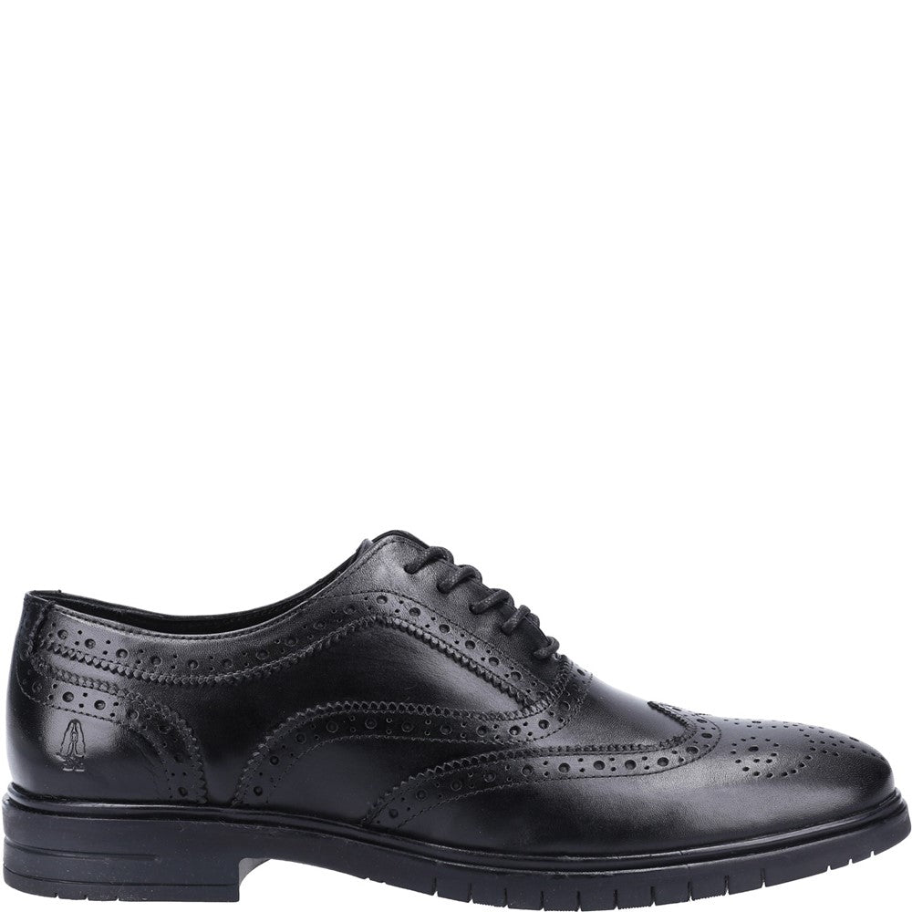 Mens Formal Lace Up Shoes Black Hush Puppies Santiago Lace Shoes