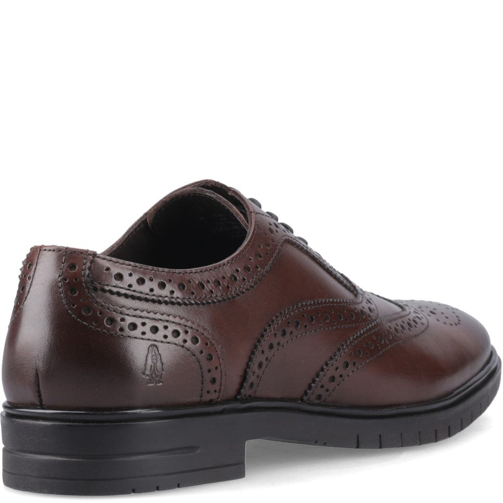 Mens Formal Lace Up Shoes Brown Hush Puppies Santiago Lace Shoes